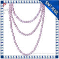 AAA 8-9 MM 2014 hot sale love chain pearl colar necklace